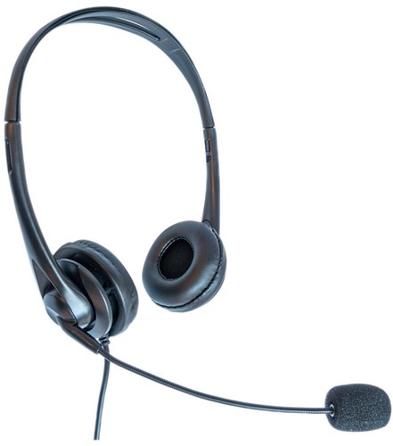 Binaural headset with usb lead - headset,