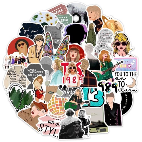 Taylor swift stickers bands - 50,