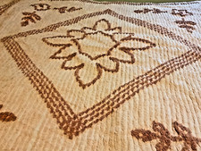 Vtg Candlewick salmon pink