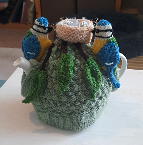 Handmade wool hand knitted - knitted, tea
