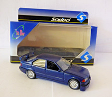 Solido BMW E36 saloon metallic blue customized Code 3 model roll cage wings 1:43