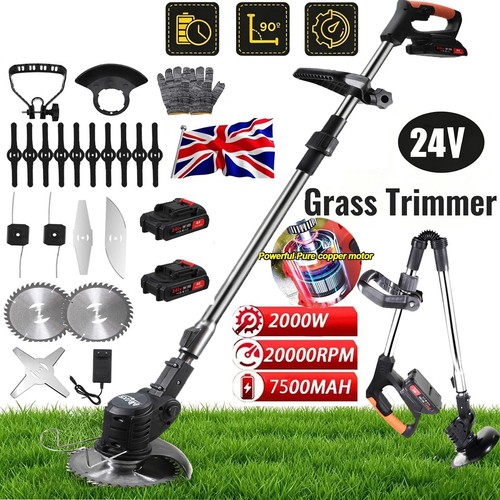 2battery 24v cordless strimmer - 2battery,