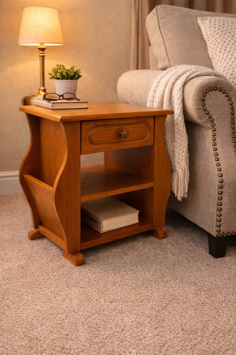 Vintage wood coffee side - side, table