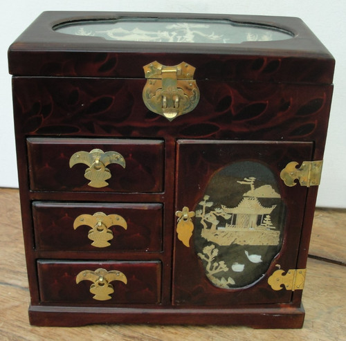 Vintage chinese lacquered - vintage,