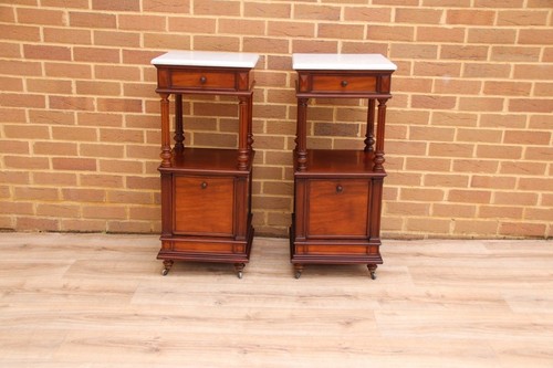 Pair victorian marble - pair, of