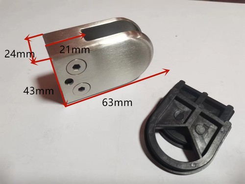 36x glass clamp stainless - glass,
