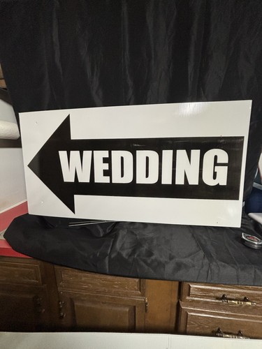 Wedding direction sign black - direction,