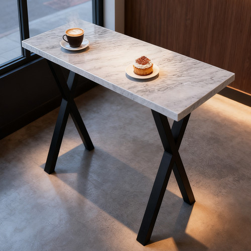 Leg bar table - x-leg,