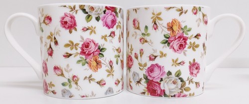 Garden roses mugs set 2 - garden, of