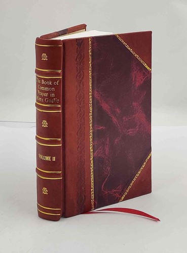 The book common prayer - of,
