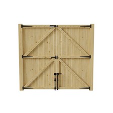 Arch/Flat Top Pedestrian Side Garden Gate Large Wooden Double Driveway Gates UK