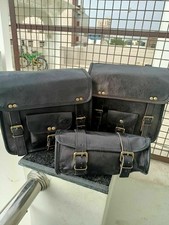 Leather Motorcycle Saddlebags