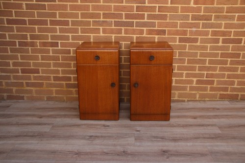 Pair mid century - mid-century, oak