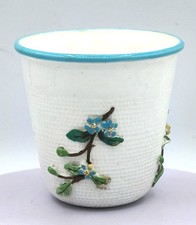 Antique Minton Encrusted With Foliage Oversized Thimble Cup 6.5 cm.