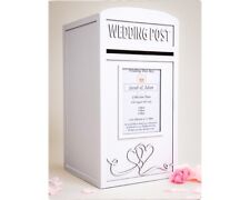 Large Lockable White Wedding Card Post Box - Wedding Card Box - Wedding Post Box