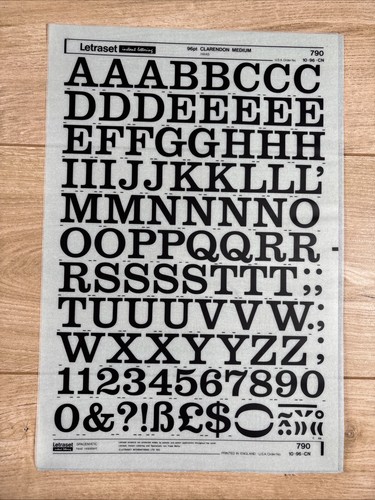 Letraset rub transfer - rub, on