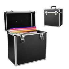 12" LP Vinyl Record Storage DJ Collection Box Flight Stackable Case Box