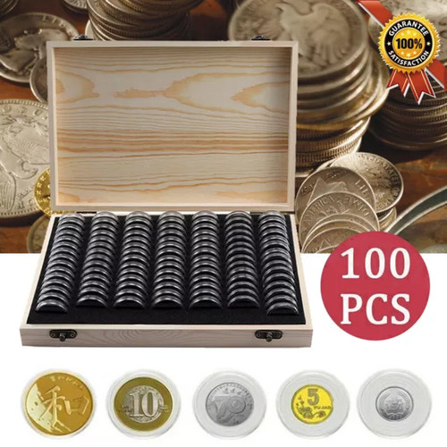 100pcs coin capsules - 100pcs, storage