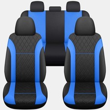 Luxury Black Blue Quilted FULL SET Car Seat Covers MERCEDES VIANO VITO GLB