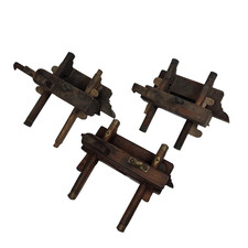 Wooden Plough Plane x3 Planes