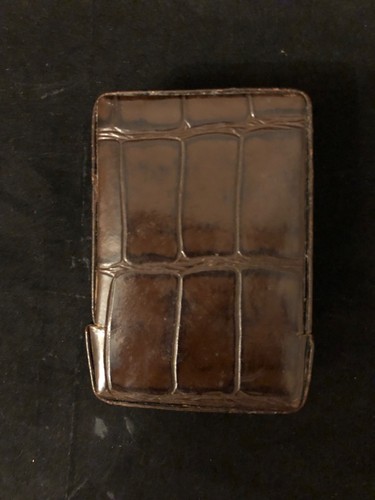 Vintage brown cigarette case