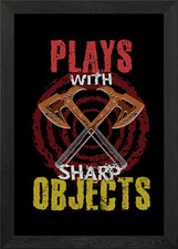 Throwing axe Framed Wall Art