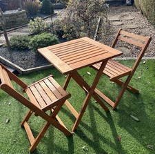Wooden Garden Bistro Set