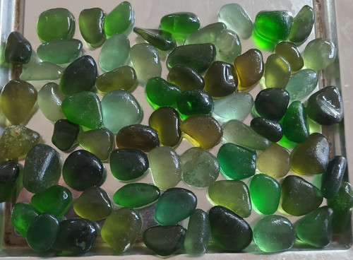 Shades green sea glass - of,