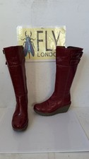 Fly London Red Leather Boots