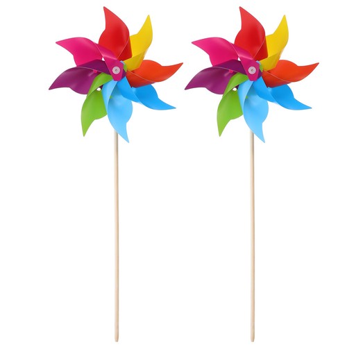 Reusable rainbow windmill - rainbow, duo