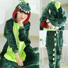 Adult Dinosaur Unisex Kigurumi Animal Cosplay Costume Onesie12 Pajamas Sleep M1