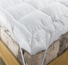 Goose Feather & 40% Down Mattress Topper EXTRA DEEP 5" (12.5cm) ENHANCER WHITE