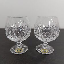 Tutbury Crystal Brandy Balloon Glass x2 Clear Cut Cognac Snifter 250ml Vintage