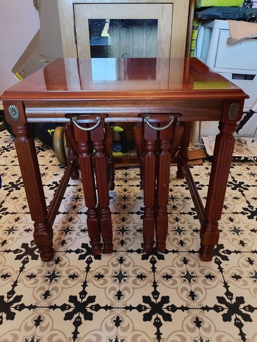 Vintage mahogany nest - mahogany,