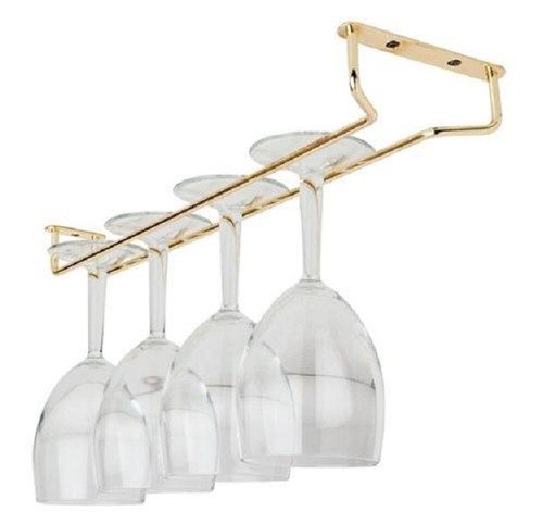Brass glass hanger - glass, wine