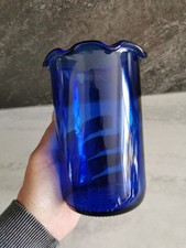 Vintage Cobalt Blue Glass Vase
