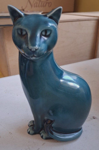 Vintage poole pottery - pottery, cat