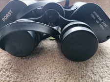 Porst German Brand Made In Japan Vintage Binoculars with Lined Vgc Case 7x50