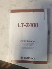 LT-Z 400 LTZ 400 OWNERS MANUAL