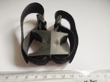 "hook and loop" mounting block for bicycle torches etc 90degree/inline versions