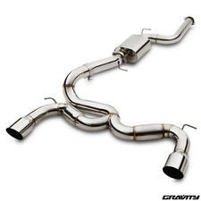 3" STAINLESS CAT BACK EXHAUST SYSTEM FOR FORD FOCUS MK2 2.5 ST 225 ST225 05-11