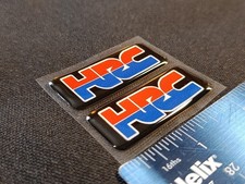 2 x HRC Gel Decals Premium, Honda Racing Corporation, Motorbike - Free Delivery