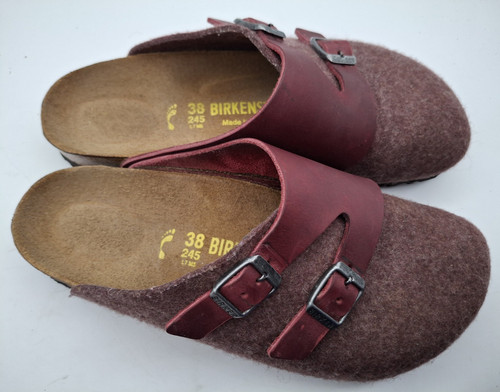 Birkenstock graz maroon wool - graz,,