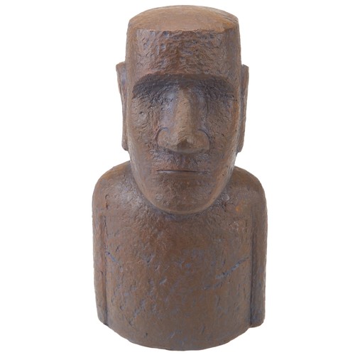 Easter island bronze bust - easter,