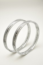 Pair Steel Chrome Wheels