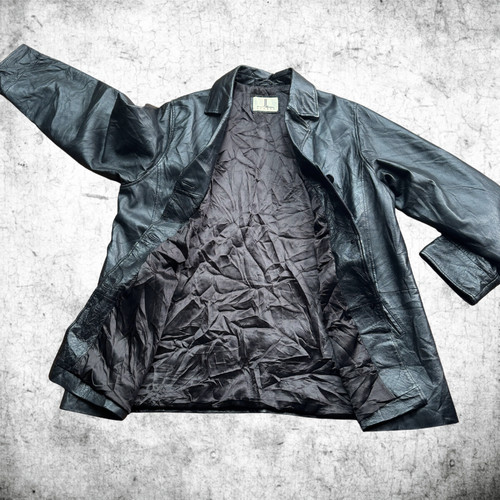 Vintage 90s black leather - 90s,