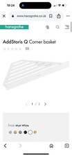 Hansgrohe AddStoris Corner Basket for Shower Watt White New In Box