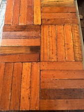 Teak Parquet Flooring - Reclaimed - 1m2 - 400 Pieces 120 X 24mm