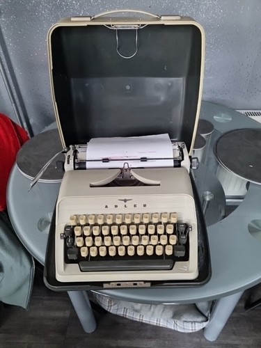 Vintage adler typewriter - vintage,