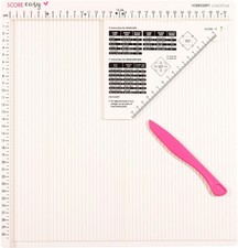 Vaessen Creative Easy Scoring Board Mint Grn With Crease Pen Instructions Fr